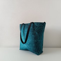 Kabelka na rameno - Tyrkysový paisley