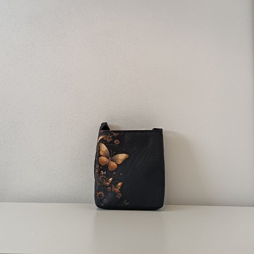 Crossbody malá - Zlatí motýli