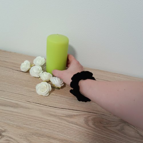 Gumička do vlasů - Barva: Hnědá