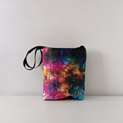 Crossbody kabelka - Barevné abstraktní květiny